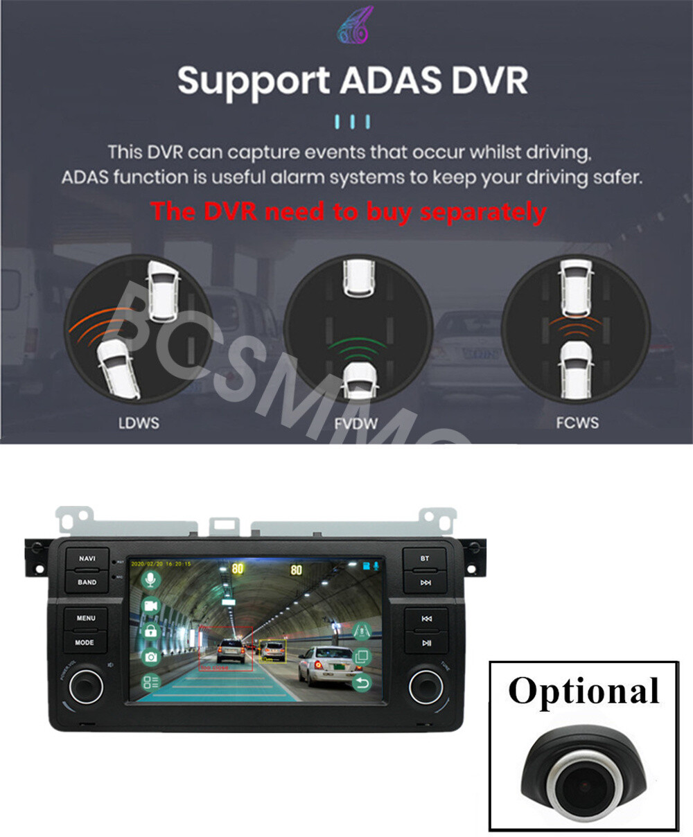 2DIN Car Radio MP5 Player Head Unit BT FM Fit For BMW E46 2-door Coupe 1999-2006