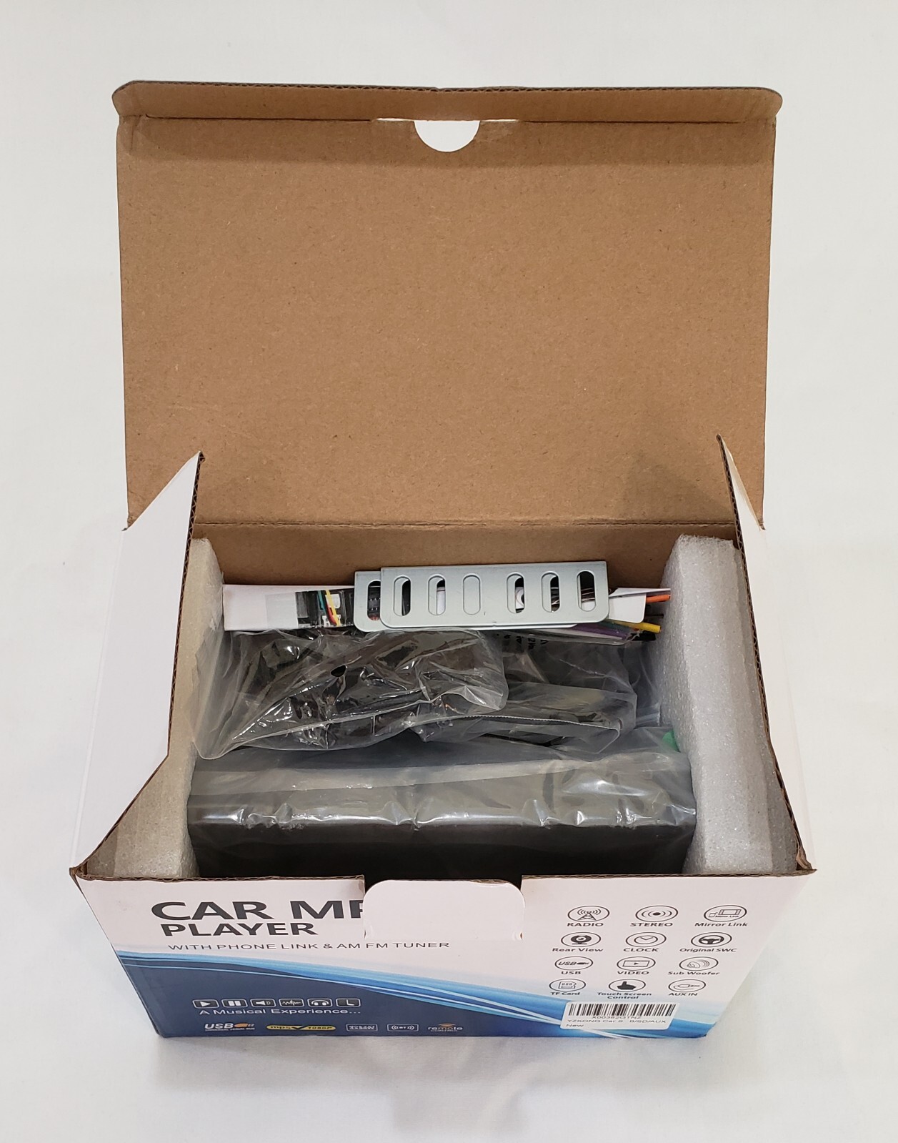 YZKONG Car MP5 PLAYER, Bluetooth, 1080P, Remote Controlled