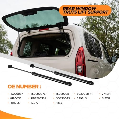 Rear Window Glass Lift Supports Gas Struts Compatible with Cadillac 4185