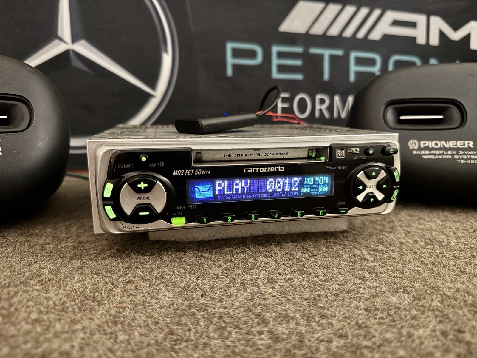 PIONEER CARROZZERIA MEH-P555 Car Radio Minidisc Player Bluetooth Module