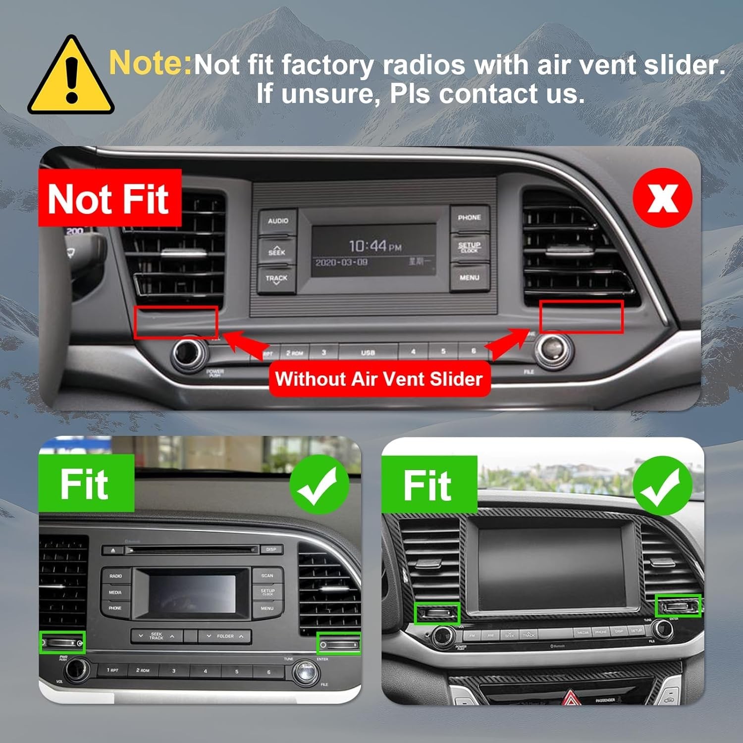 Carplay Radio For 2017-2018 Hyundai Elantra w/Cam FM RDS BT WiFi Backup Camera
