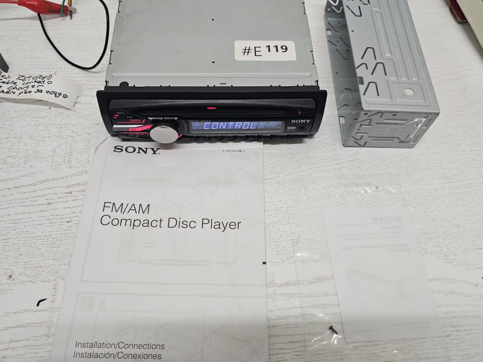 ✨️ Sony CDX-GT25MPW FM/AM CD Player‼️Great Condition