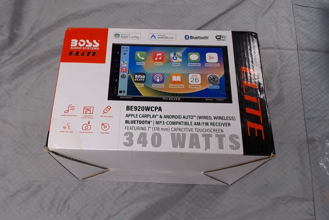 Boss Audio BE920WCPA – Car Audio CarPlay/Android Auto Wired/Wireless – NEW