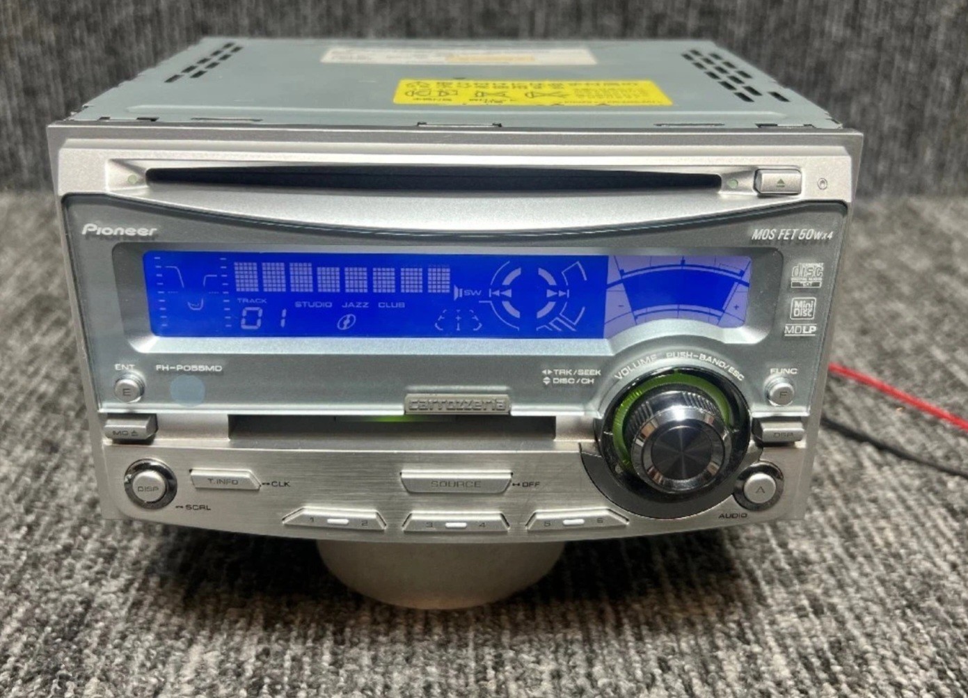 JDM Pioneer Carrozzeria FH-P055MD 2DIN Car Audio CD MD Player Tested Working