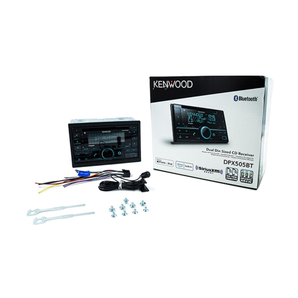 Kenwood DPX505BT 2-DIN CD Receiver w/ Built-in Bluetooth & Alexa voice control