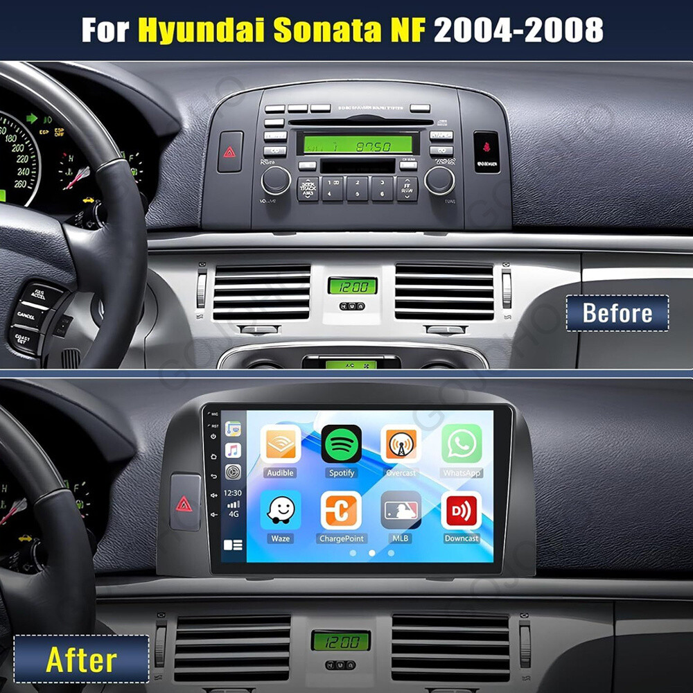 64GB For Hyundai Sonata NF 2004-2008 Android 13 Car Stereo Radio Navi BT Carplay