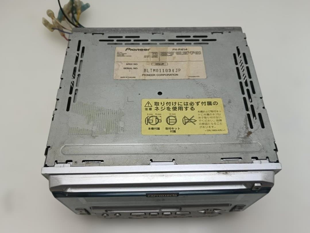 Tested Pioneer Carrozzeria FH-P414 2DIN CD Cassette Deck Car Audio Player