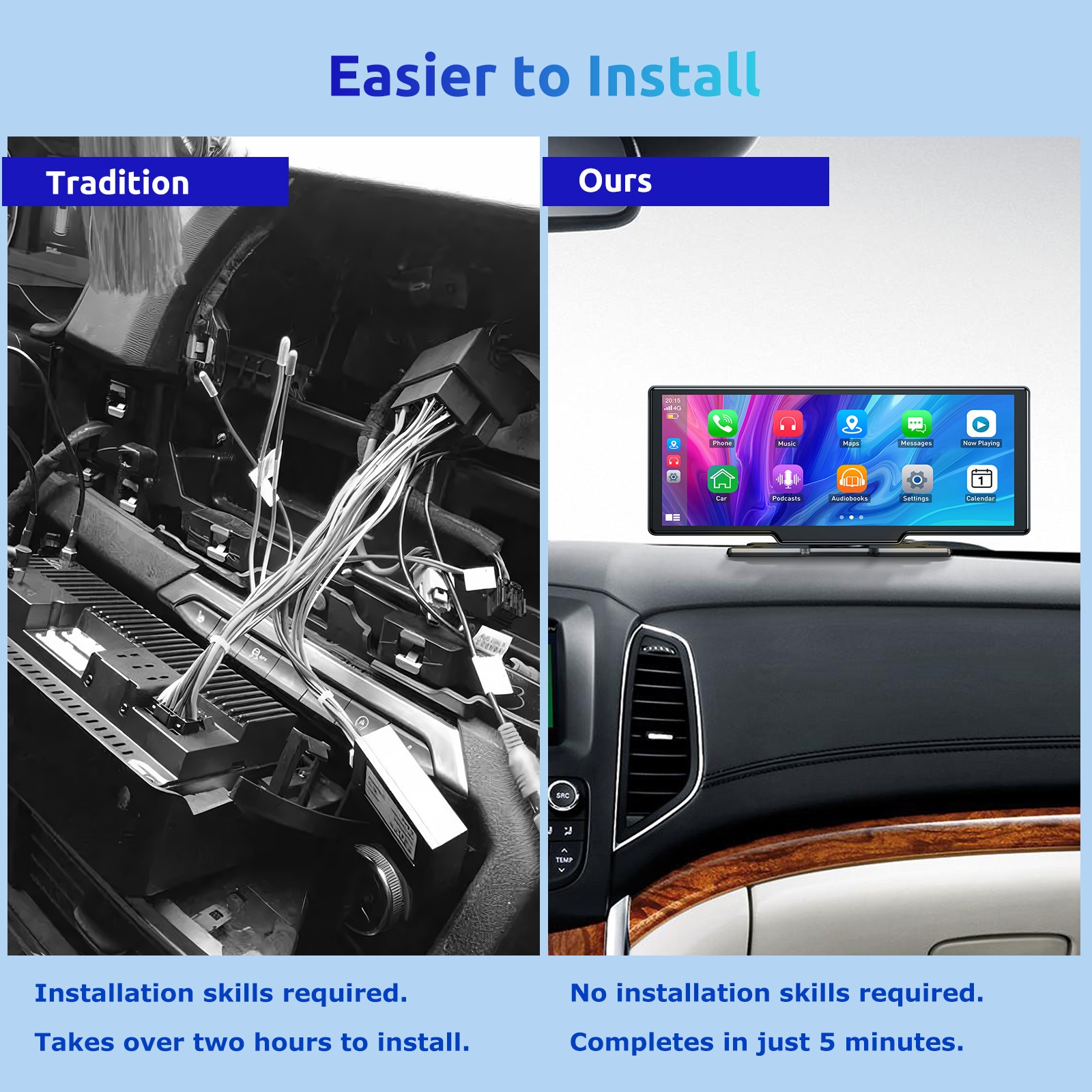 XGODY 3″ Dual Dash Cam Car DVR Dashboard Security G-Sensor Front and Rear Camera