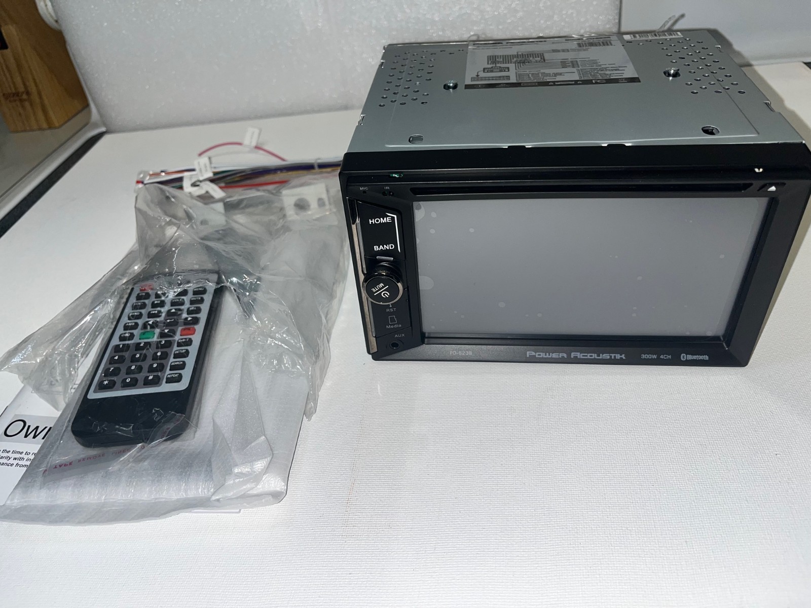 Power Acoustik PD623B 6.2″ CD DVD Bluetooth USB AUX 300W Amplifier Car Stereo