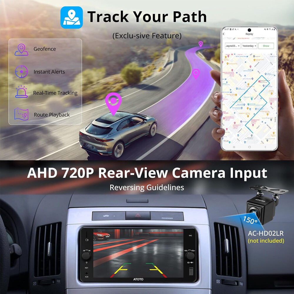 NEW ATOTO F7WE 7in 2DIN Car Stereo Wireless CarPlay & Android Auto,Bluetooth