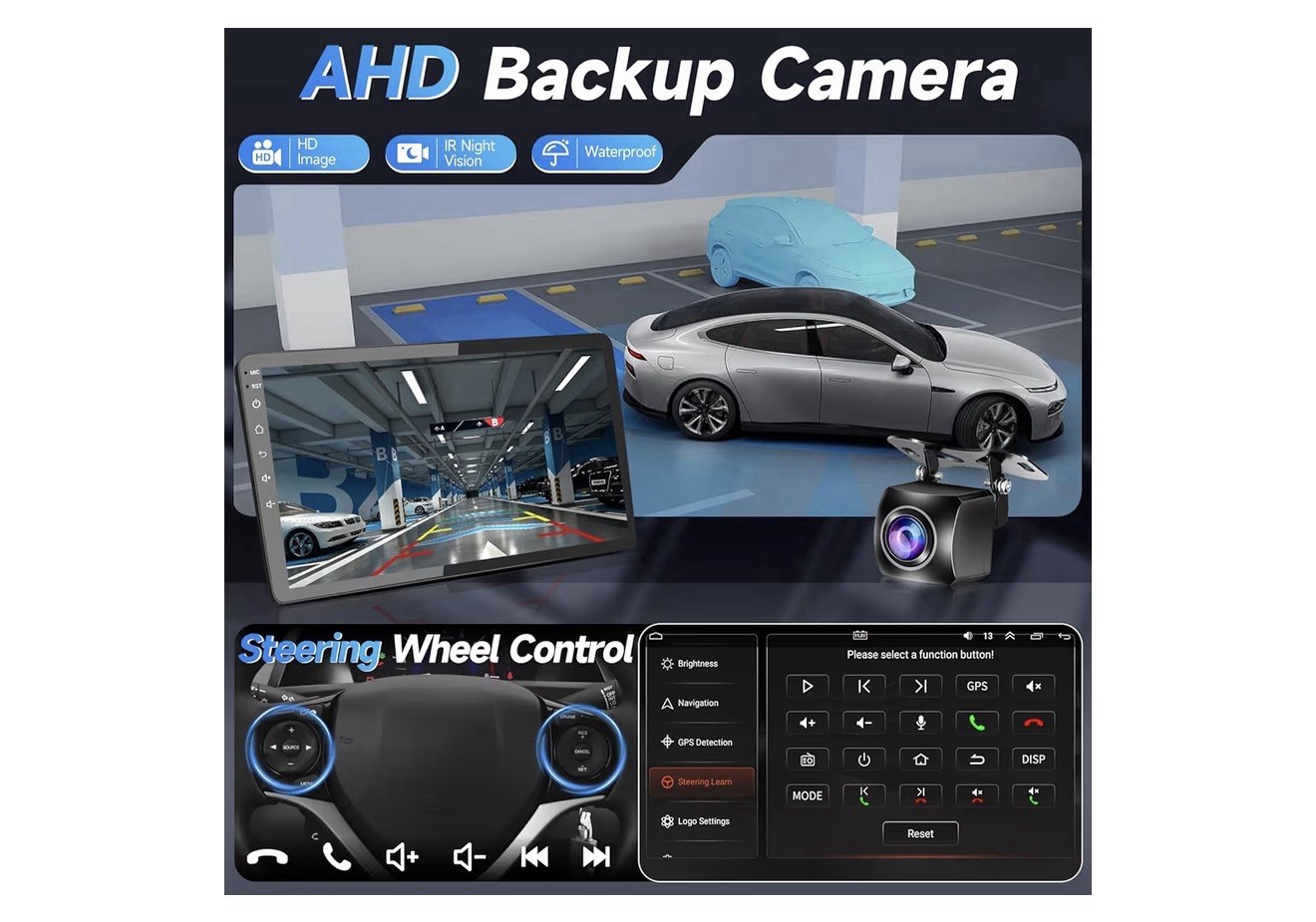 NAIFAY Car MP5 Player for Nissan Sentra 2013-2019 2 DIN GPS WiFi BT Cam