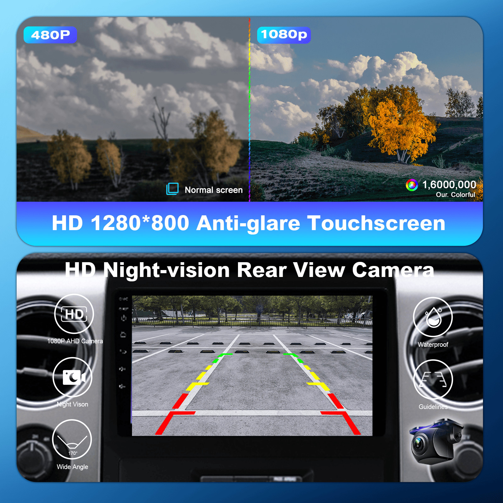 8Core 4+64G Ford F150 2009-2014 9″ Android14 Radio,Wireless CarPlay Android Auto