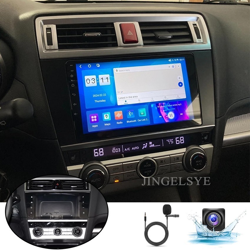 Car Radio Stereo Carplay For 2015-2018 Subaru Legacy Outback 4+64G 9in FM 4+64G