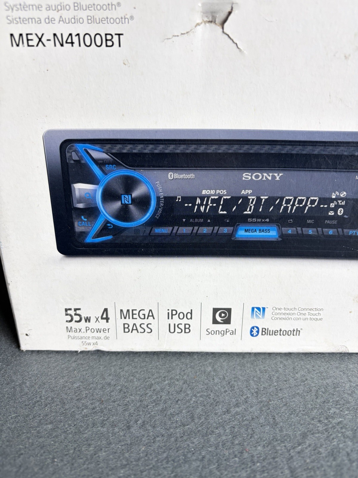 Sony MEX-N4100BT Bluetooth Car Stereo Receiver NFC USB AUX 55W x 4 NIB