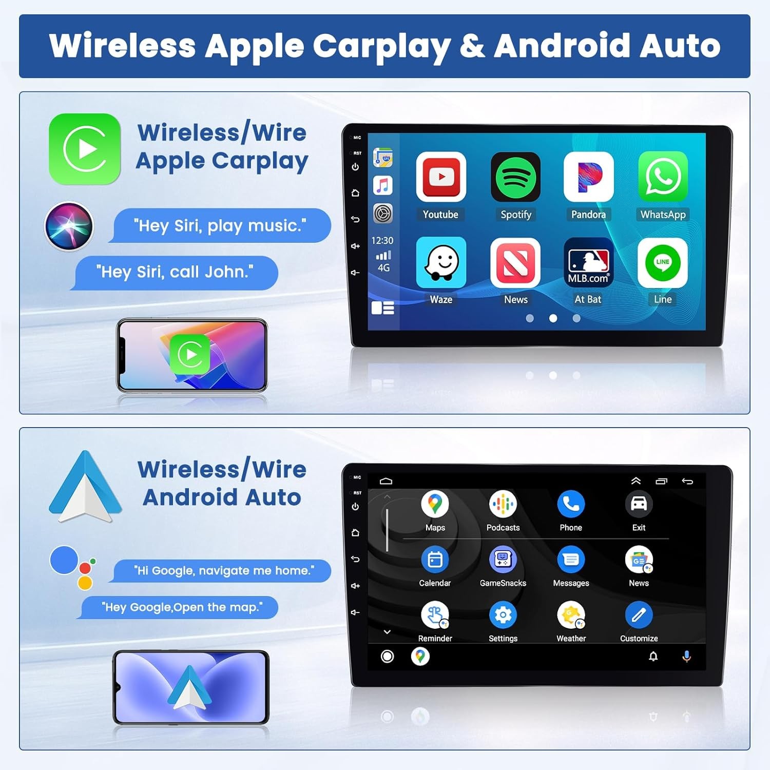 Android 15 For Suzuki Swift 2010-2016 Car Stereo Radio CarPlay SWC BT FM 2+64GB