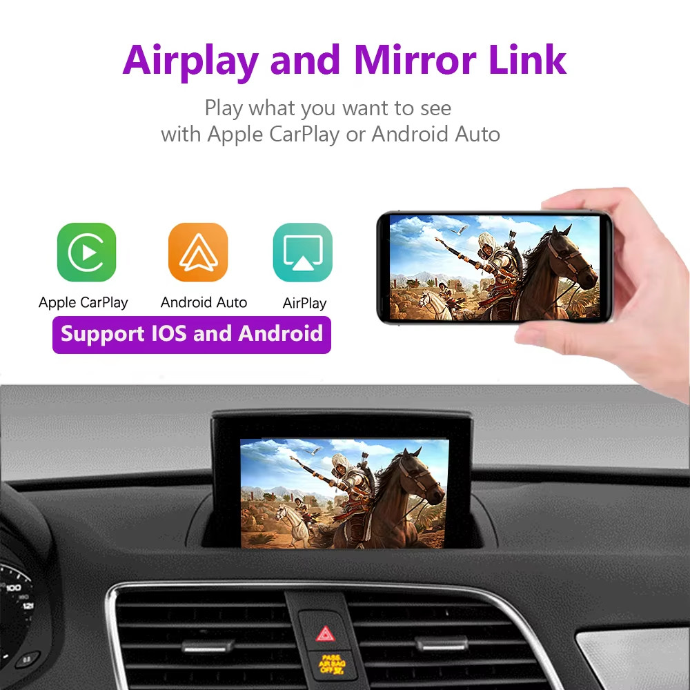 Wireless Carplay Android auto kit adaptor For Audi A1 Q3 2011-2018 RMC System