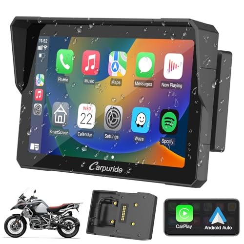 W702B Motorcycle Carplay Screen for BMW R1200GS R1250GS S1000XR 7 inch