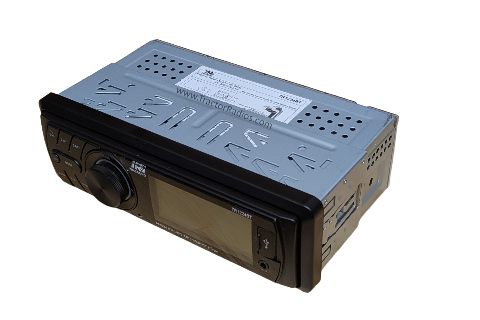 Bluetooth Tractor Stereo Radio 12V/24V Plug & Play Direct Connect AM/FM Receiver