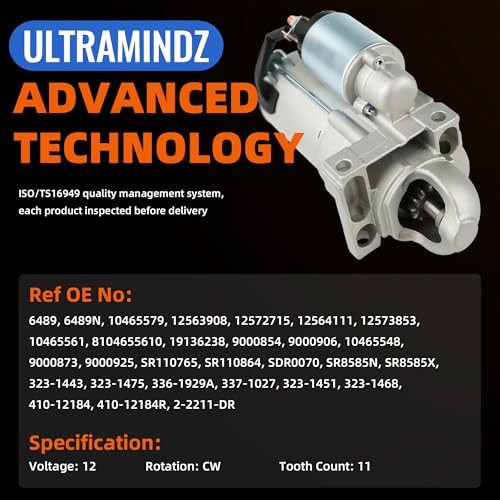 Starter for Chevy 4.8L 5.3L 2001-2003 Tahoe Silverado Suburban Avalanche 1500