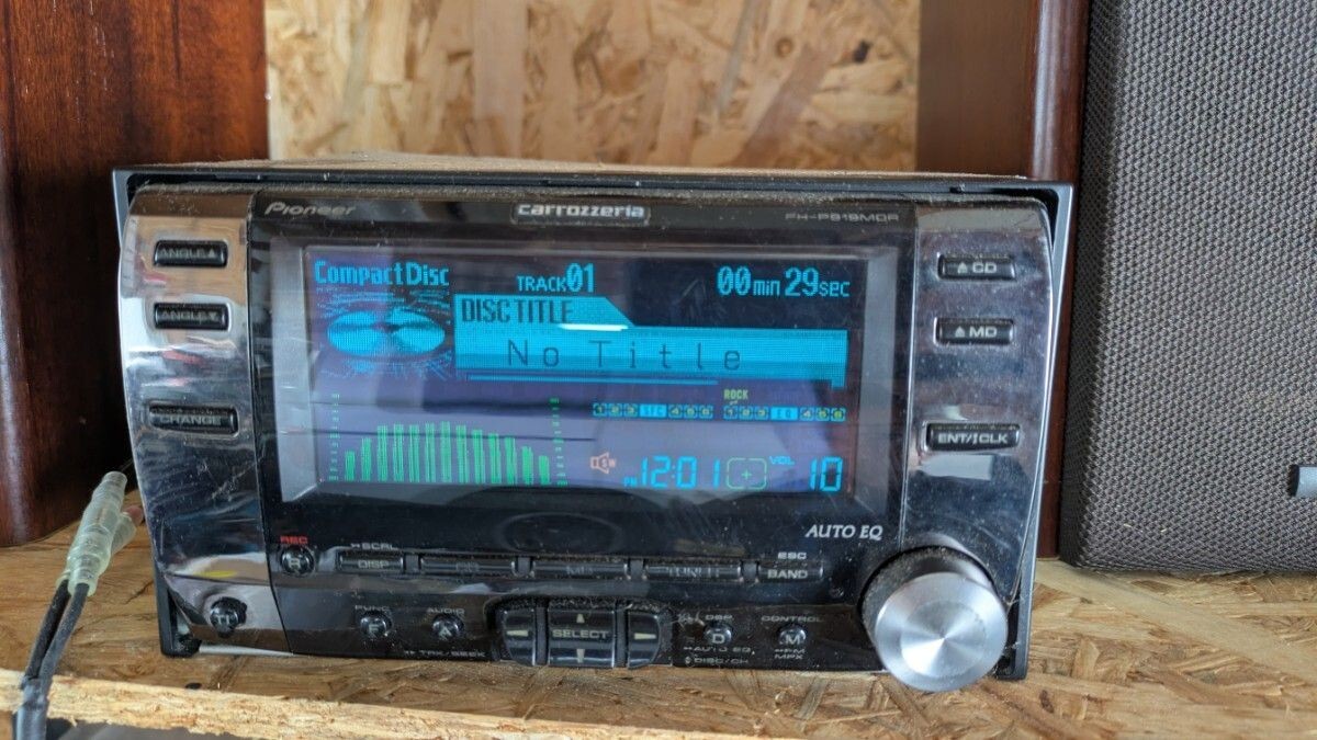 Carrozzeria FH-P919MDR Pioneer 2DIN CD MD Player JDM Tested used