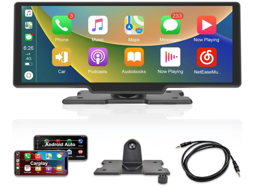 Carplay Screen Stereo 10.3 inch HD Wireless Portable Car Buddy Touchscreen Ra