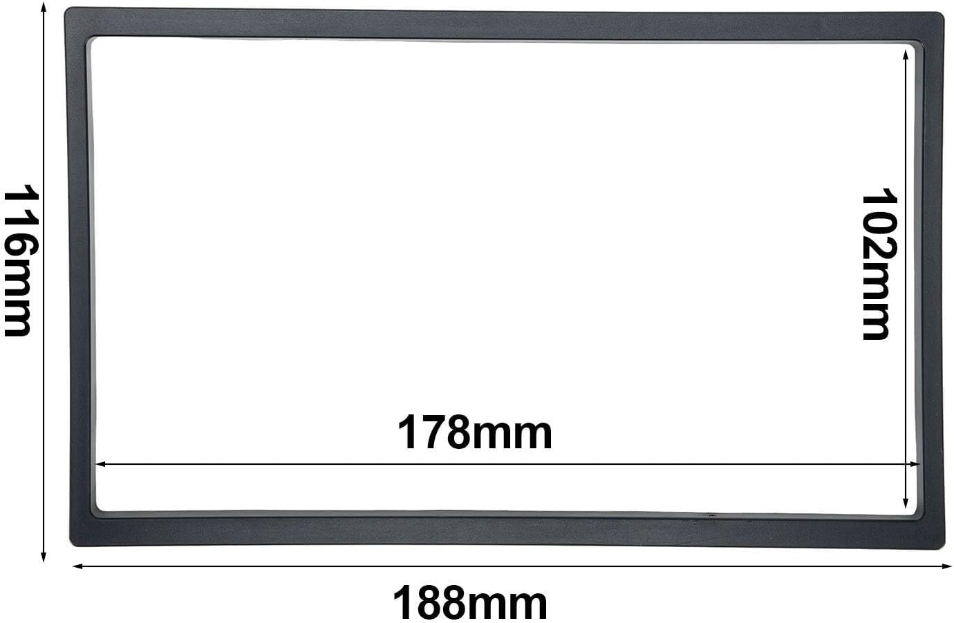 Car Stereo Radio Panel,2Din Frame For 7 Inch Large Screen Audio DVD Player Na…