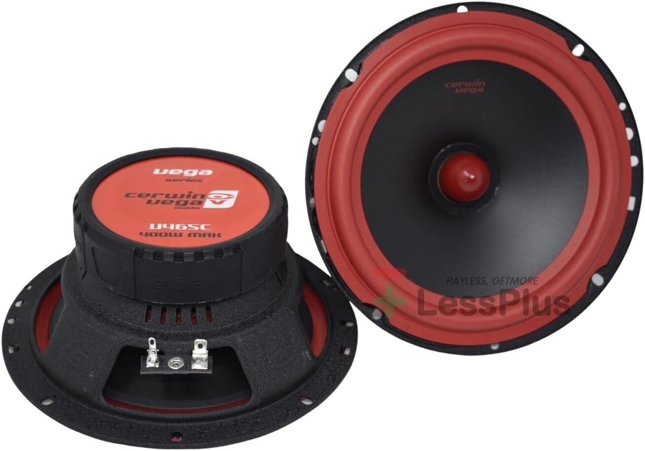 Cerwin Vega 6.5″ 400W Max 2Way Component Car Audio, High Performance Speaker