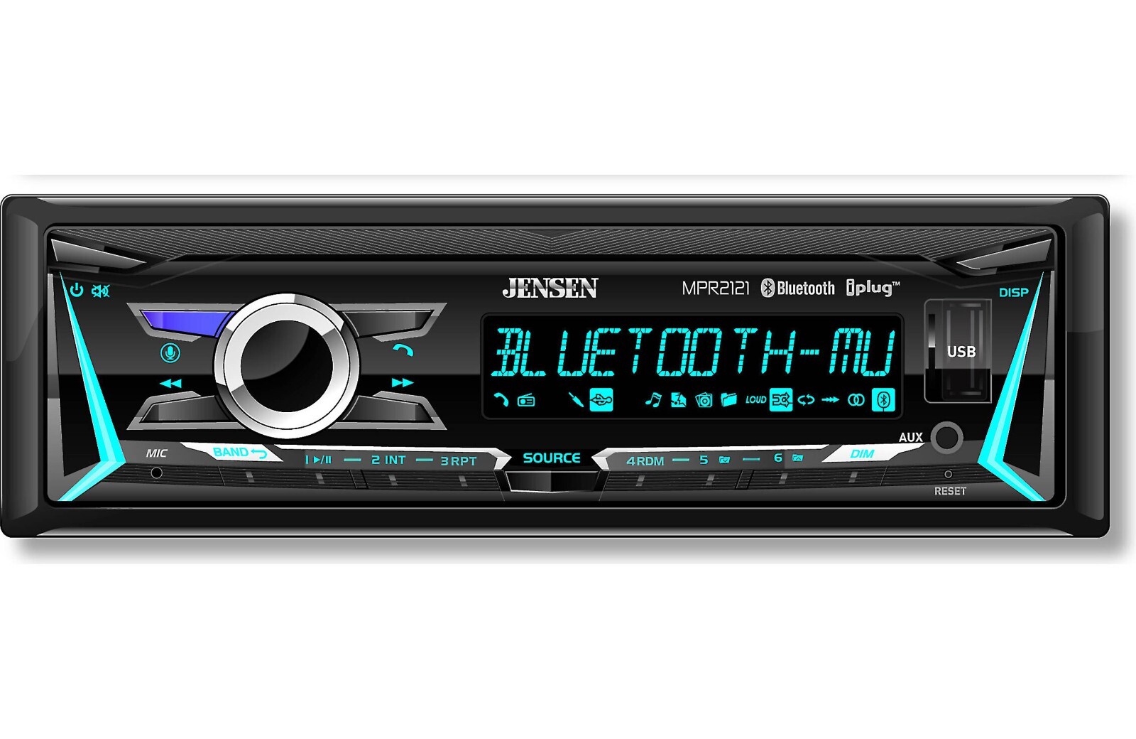 Jensen Single DIN In-Dash Car Stereo AM/FM Radio kit for 2009-2014 Ford F-150