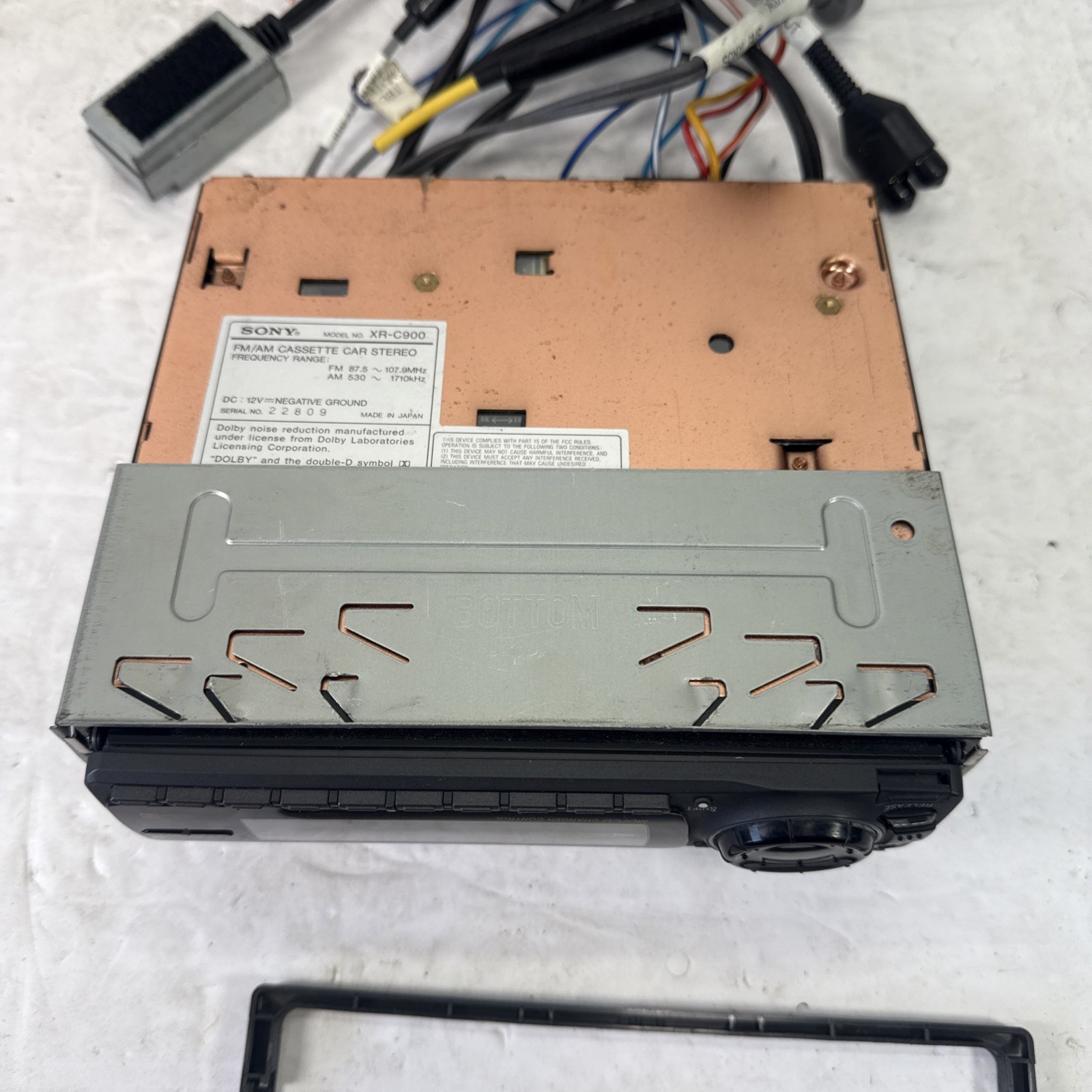 (FOR PARTS) SONY XR-C900 FM/AM Cassette Old School Copper Chassis Head Unit