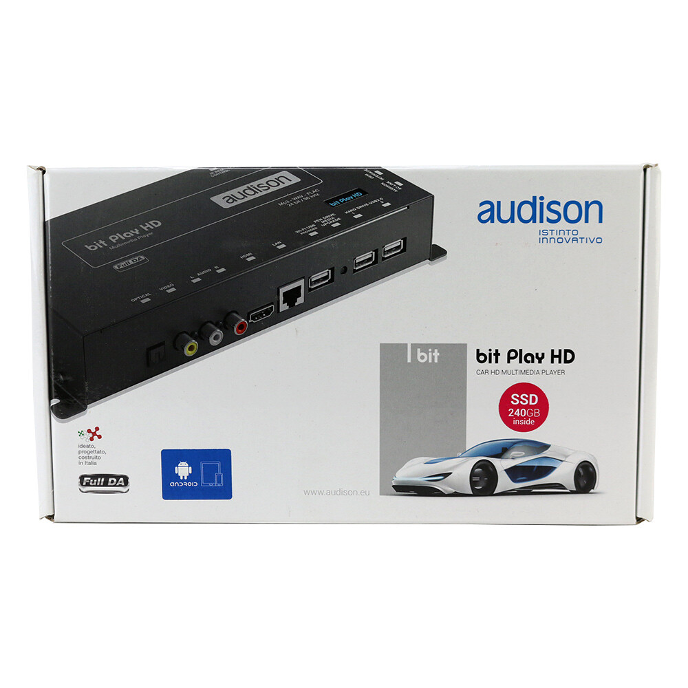 Audison bit Play HD Hi-Resolution In-Car Media Player w/ Internal 240GB SSD NEW