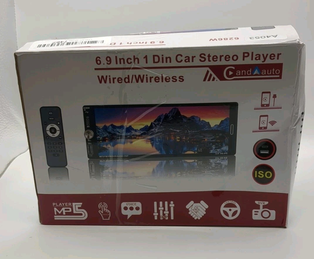 6.9 Inch Single Din Car Stereo Player