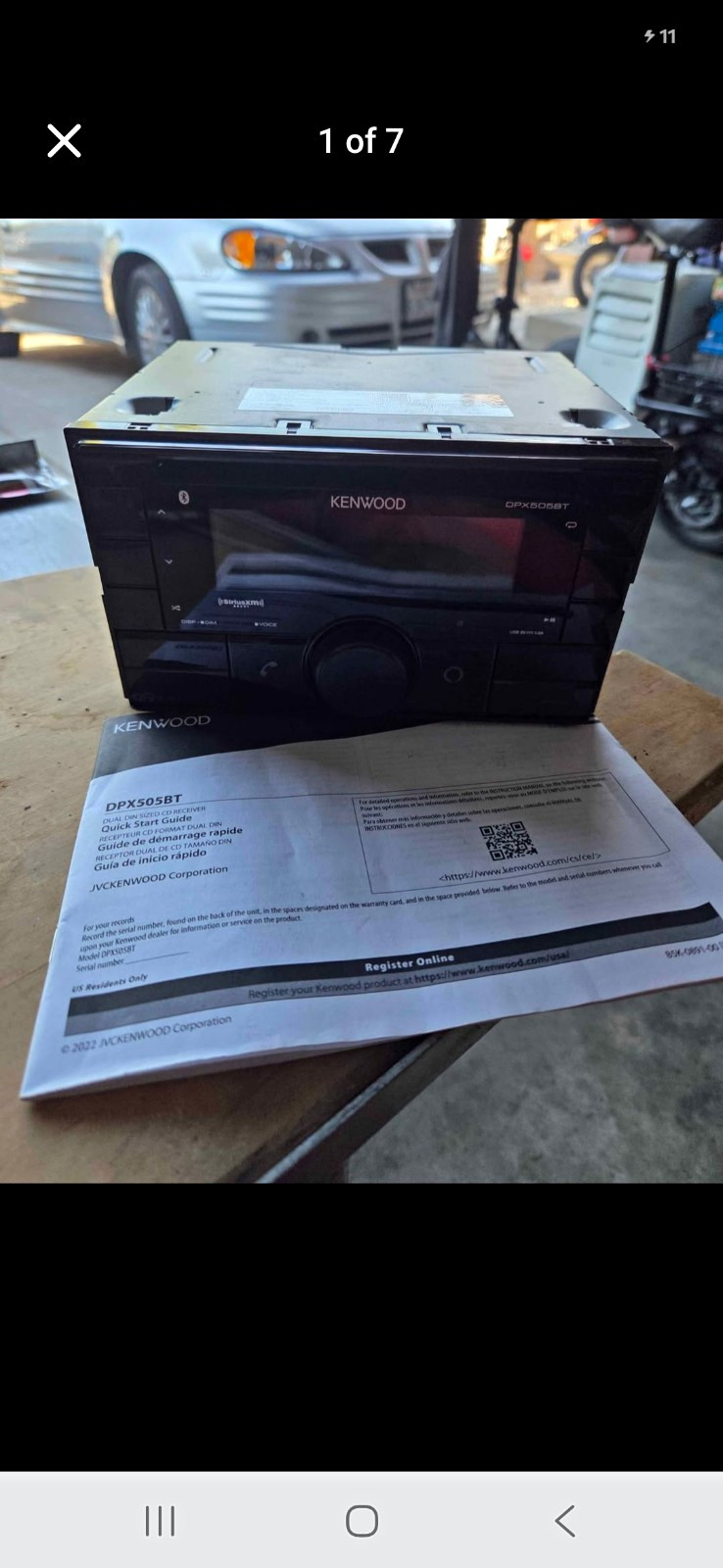 Kenwood DPX505BT 2 DIN In-Dash CD Receiver Bluetooth USB AUX Satellite Ready