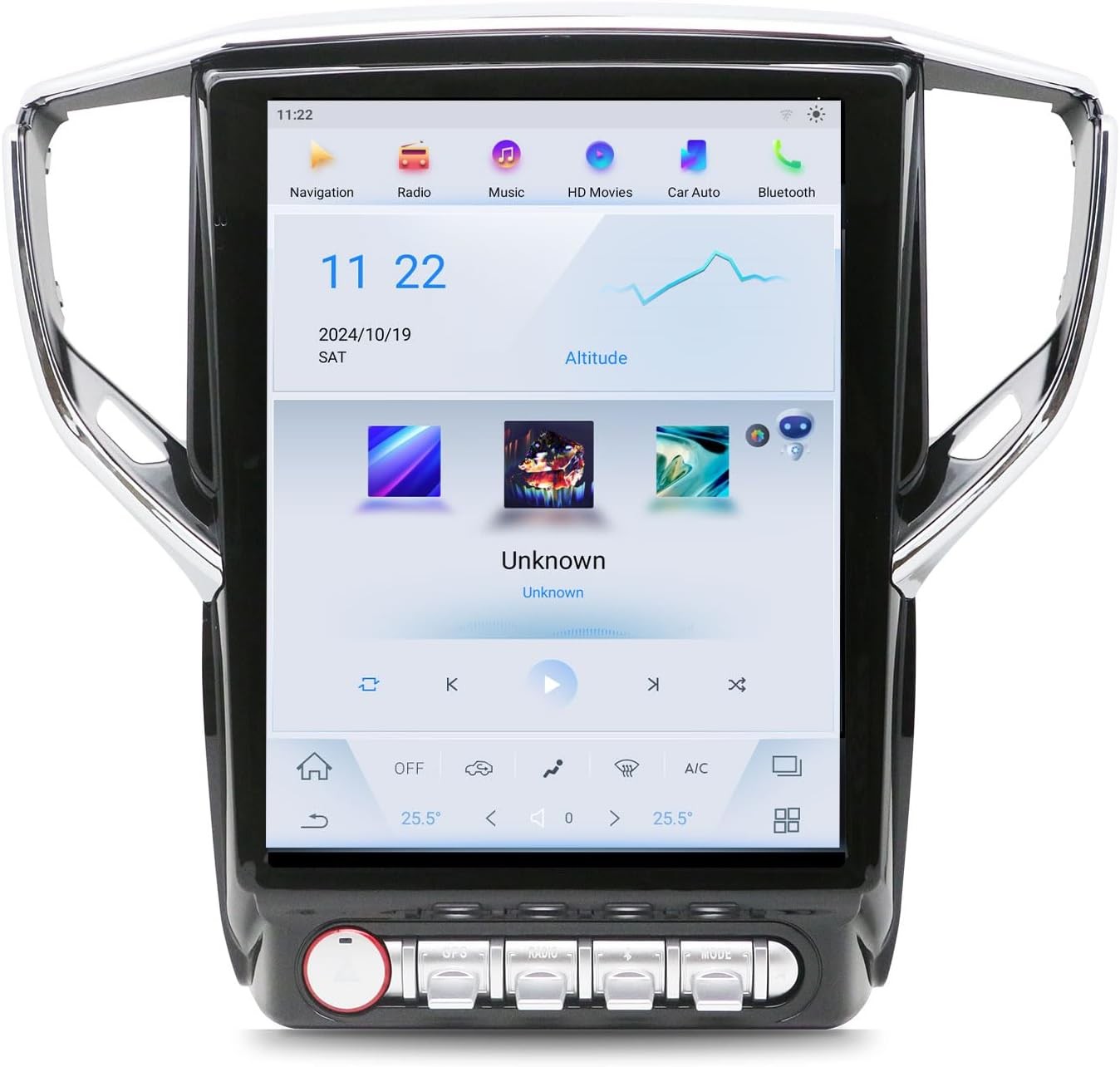 12.1″ Android Navigation Car Gps Stereo Tesla Style For Maserati Ghibli 2014~19