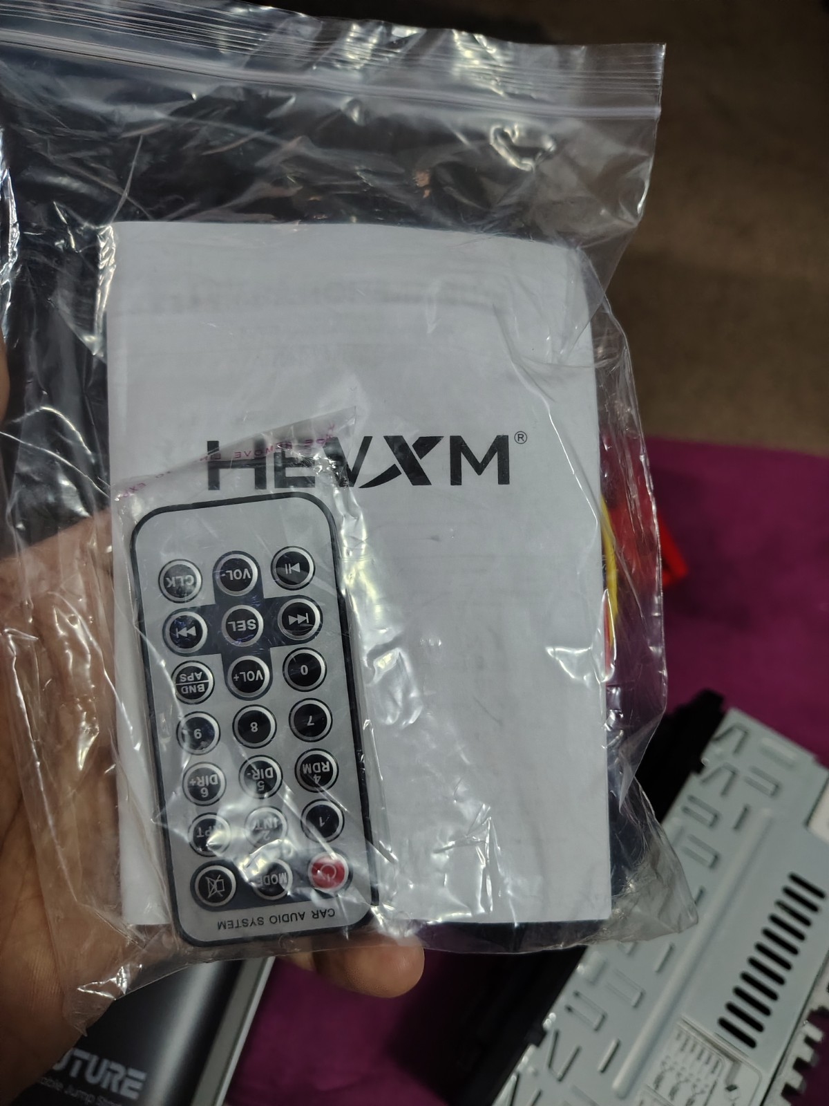 HEVXM 3010 1 DIN Car MP3 Player Remote Control Aux FM USB Input