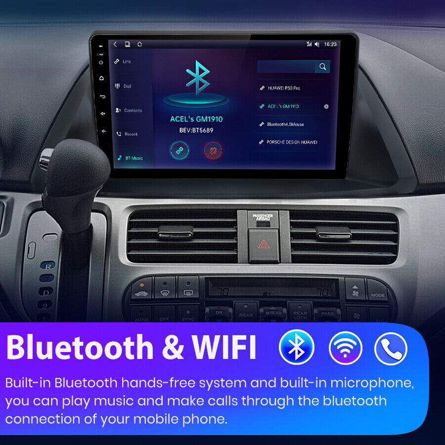 1280*800P Screen For Honda Odyssey 2005-2010 Android Stereo Radio Navi GPS Navi