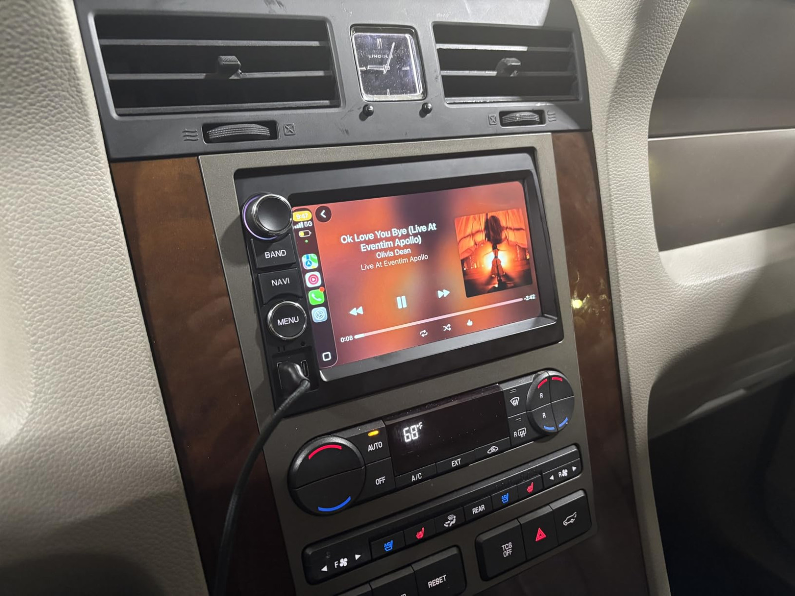 Wireless Apple Carplay Car Radio Stereo GPS For Ford F150 Mustang 2004-2008