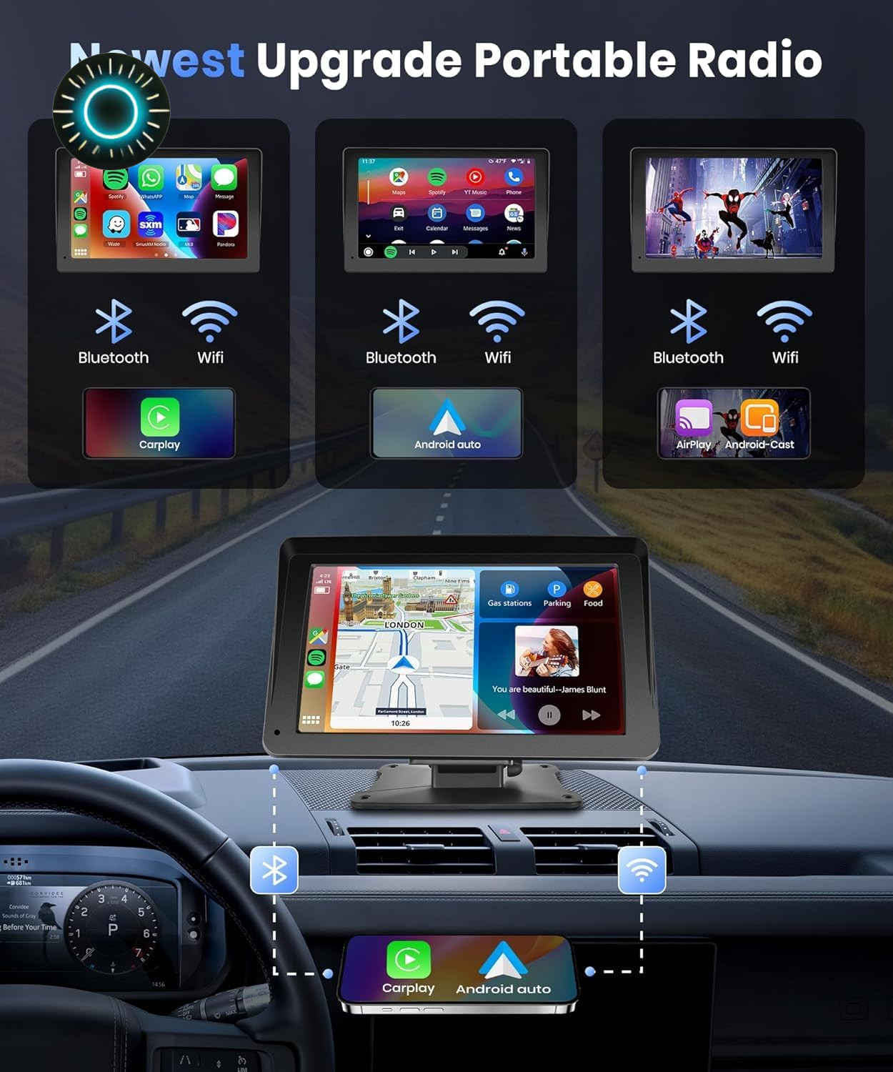 Garmin Car Truck GPS Navigation 7 Inch Touch Screen 2023 Maps Spoken Direction