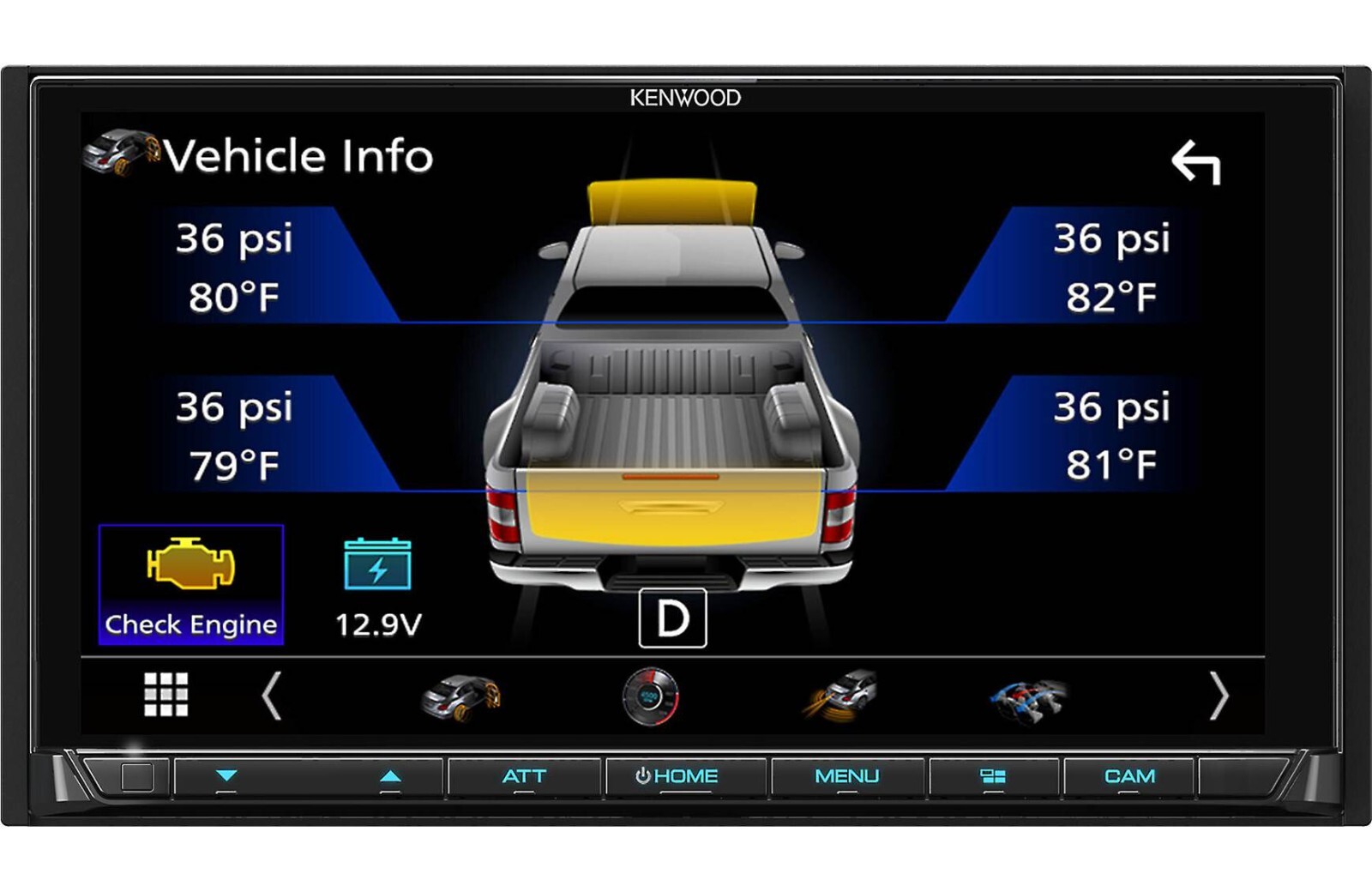 KENWOOD DMX958XR 6.8″ AM FM HD CarPlay, Android Auto, Deluxe CMOS-740HDLP Camera