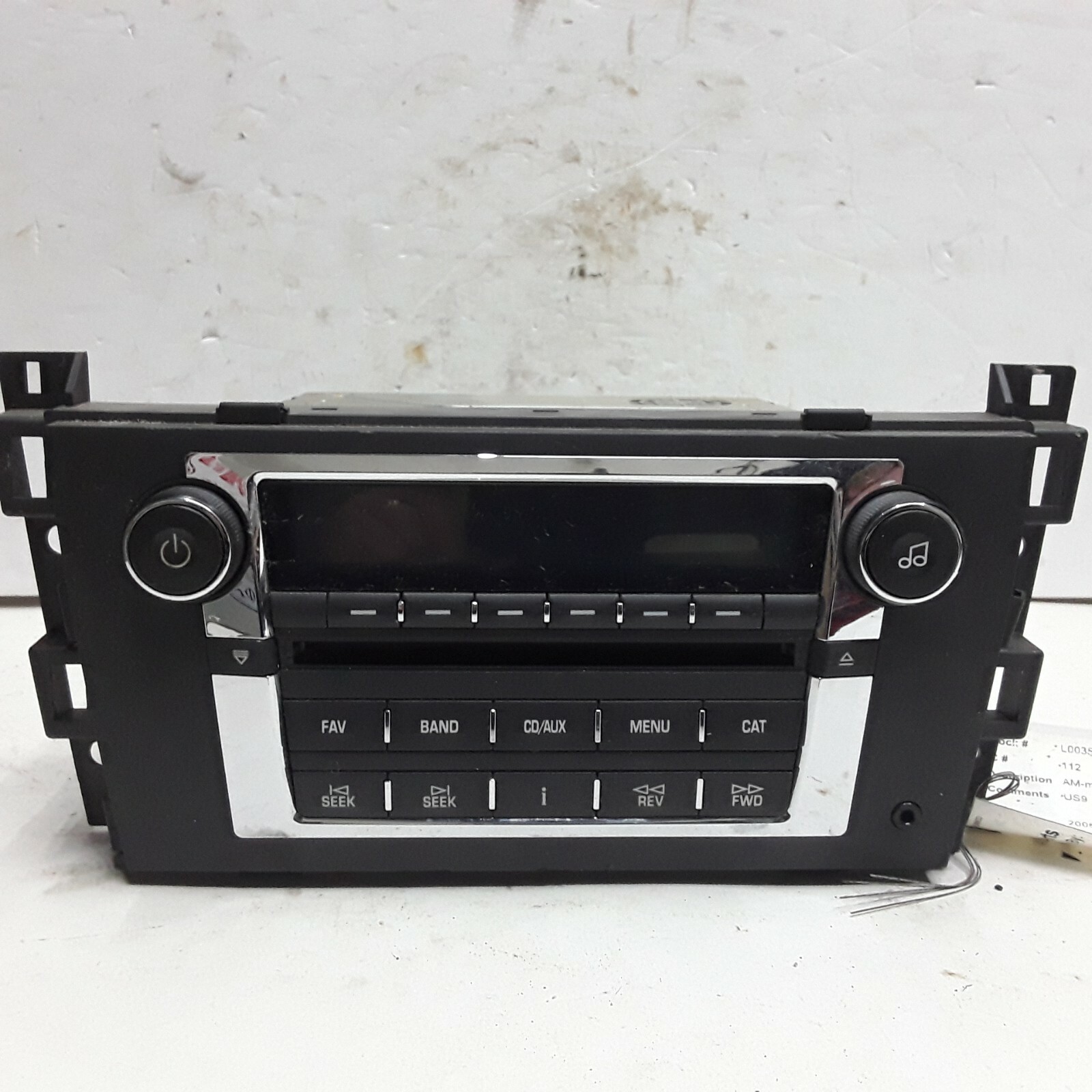 06 07 08 09 Cadillac DTS AM FM 6 disc CD radio receiver OEM 15847689
