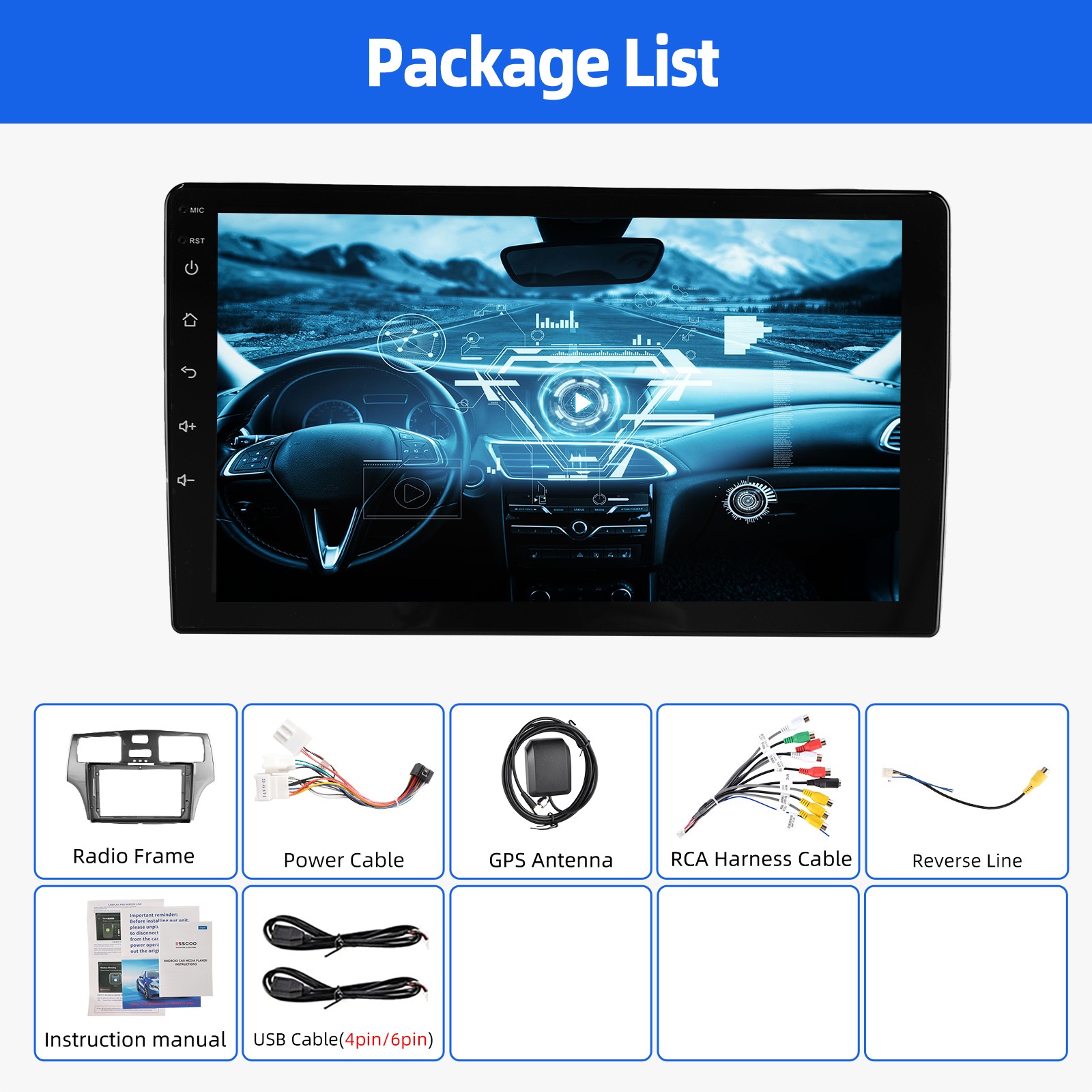 For 2001-2006 Lexus ES300 ES330 XV30 Android 15 Car Stereo Radio GPS NAVI Player