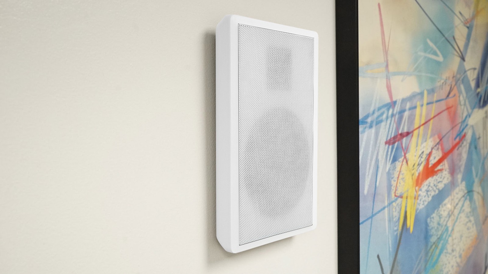 8 Rockville RockSlim White Home Theater 5.25″ 240w Easy Wall Mount Slim Speakers