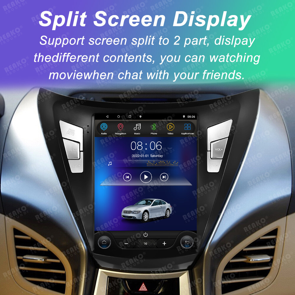 9.7”2+23G Car Radio Player For Hyundai Elantra 2011-2013 Apple Carplay GPS Nav