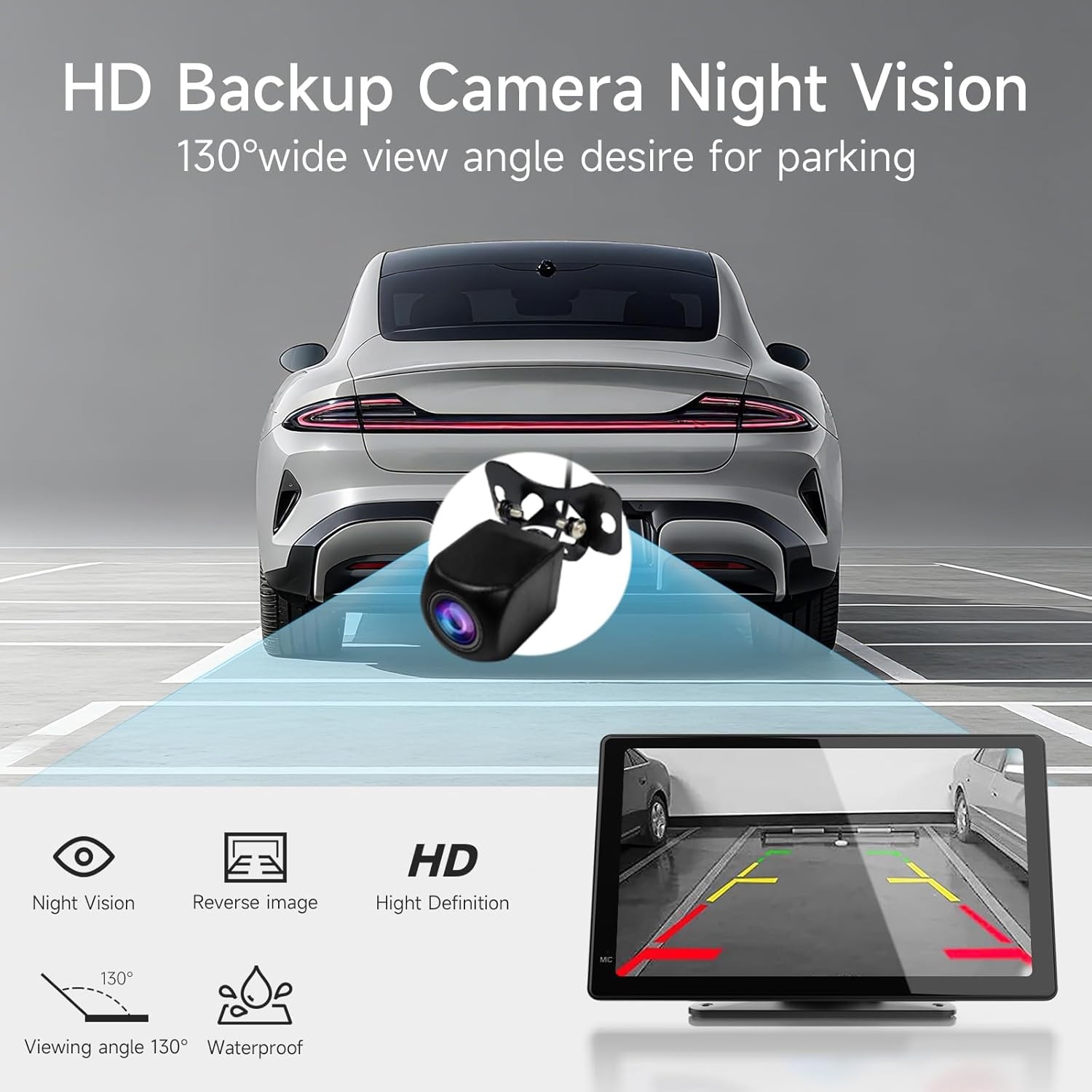 7 Inch Portable Carplay Screen for Car,Car Stereo Wireless Carplay & Android Aut
