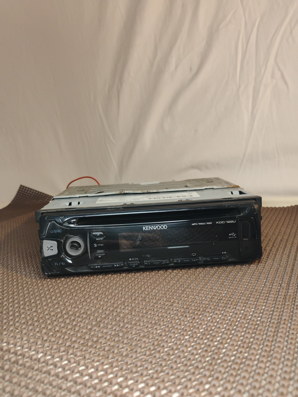 🔥Kenwood KDC-122U Black Radio Car Audio CD Receiver Vintage Tested USB Mp3