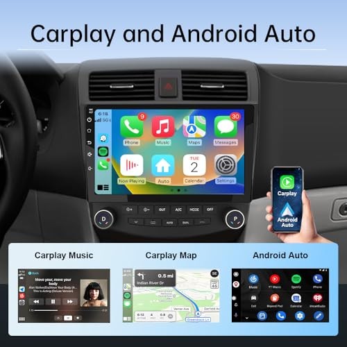 4Core 64GB Car Radio Stereo Android 13 for Honda 2GB+64GB with Backup Camera