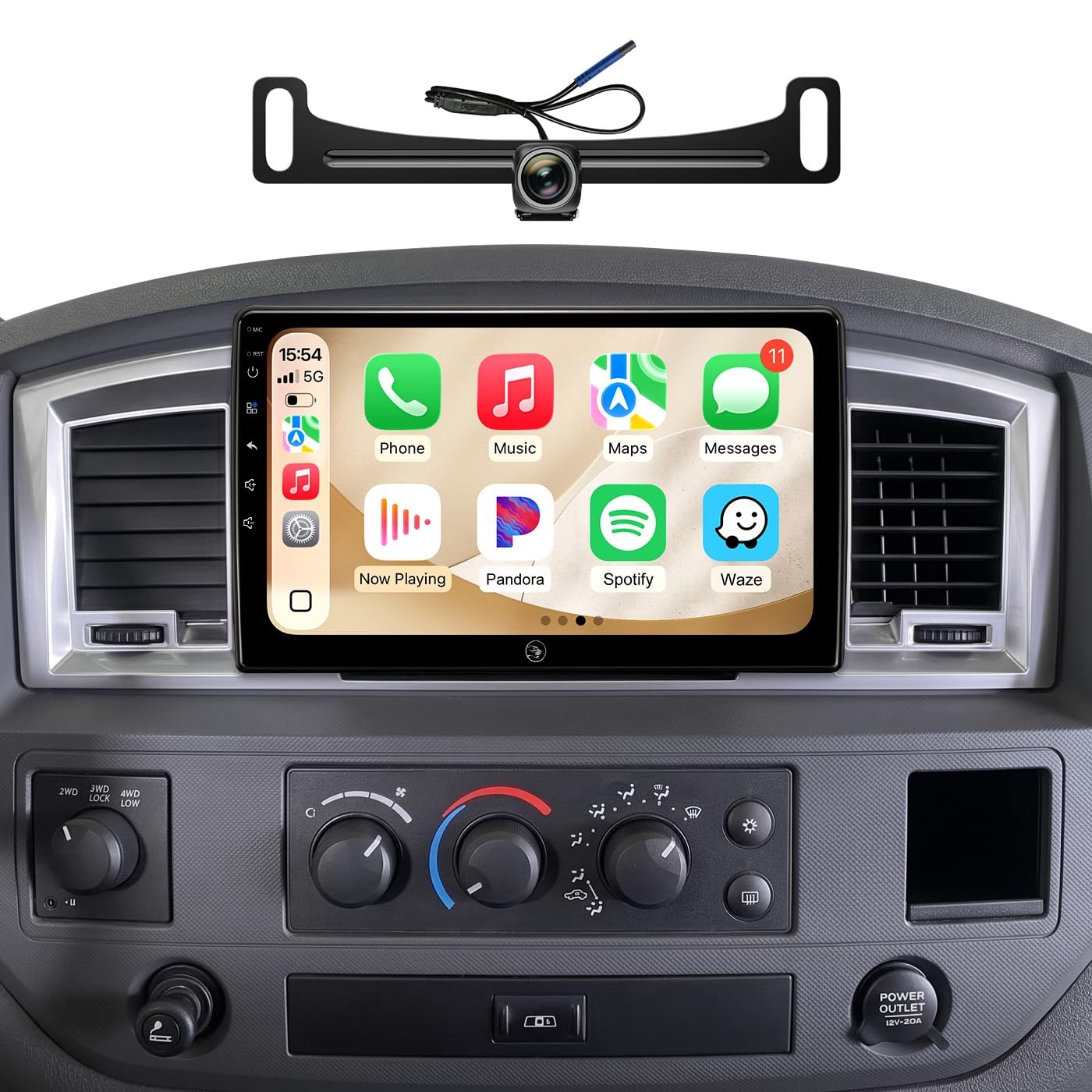 QLED Linux Car Stereo for 07-18 Jeep Wrangler 06-12 Ram 05-08 Durango – Fast …
