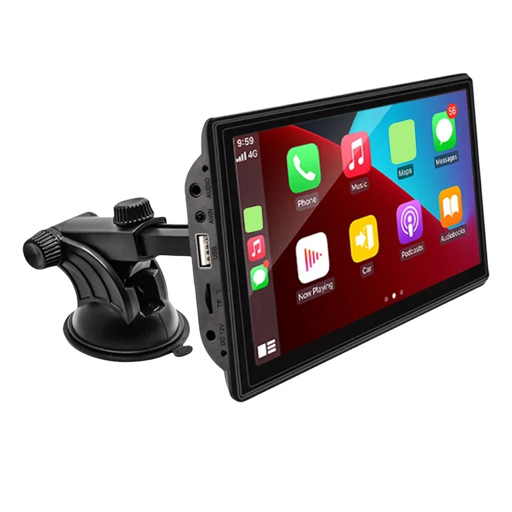 7inch Portable Car Stereo Wireless Apple Carplay Auto Touch Screen BT Radio+CAM