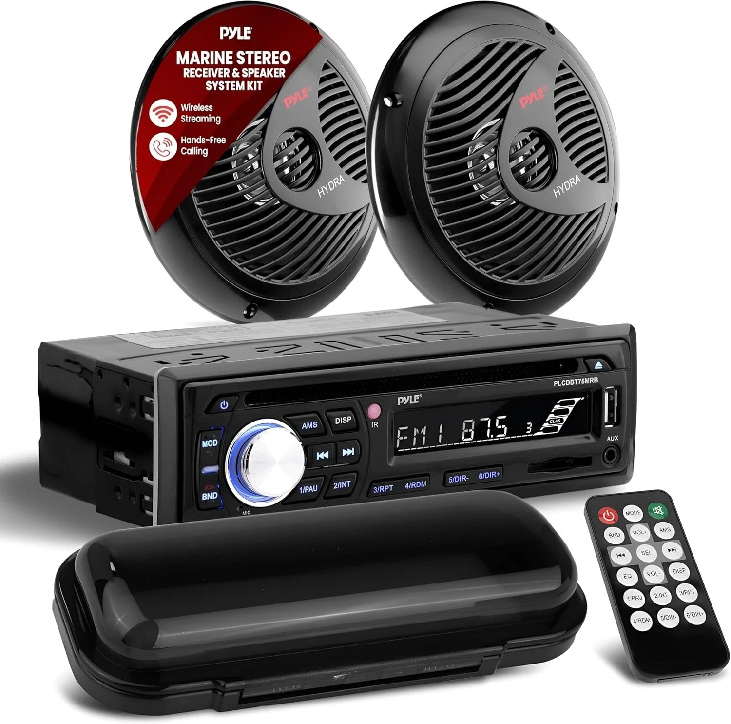 Pyle 6.5” Bluetooth Car Stereo, Waterproof , Single DIN Radio, 200-watt
