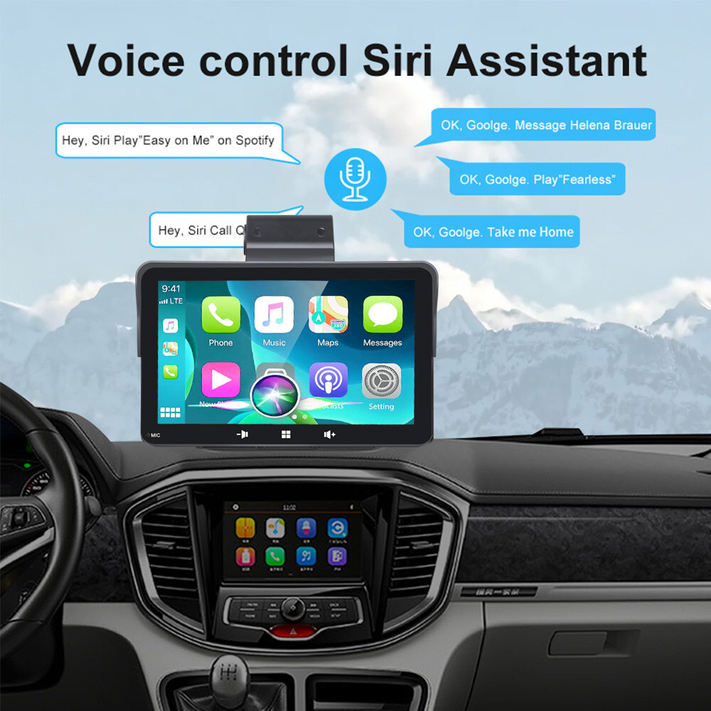 7in MP5 Player For Apple CarPlay Android Auto Touch Screen Car Stereo Radio BT