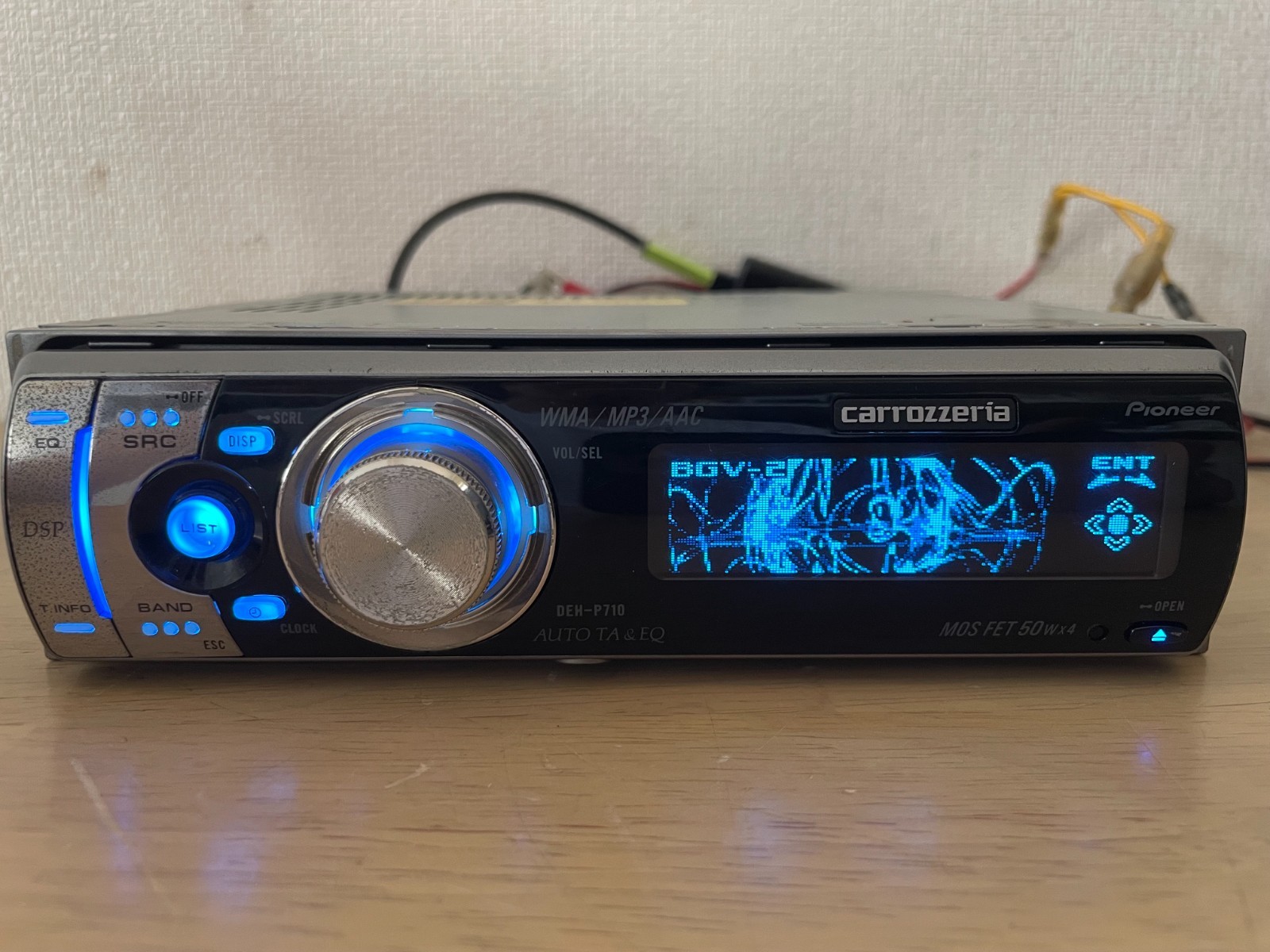 Pioneer Carrozzeria DEH-P710 1DIN Car Audio CD Bluetooth Player Tested Working